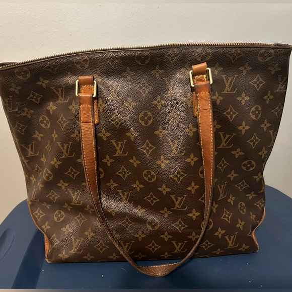 Authentic Cabas Mezzo Louis Vuitton Tote Bag - Picture 1 of 11